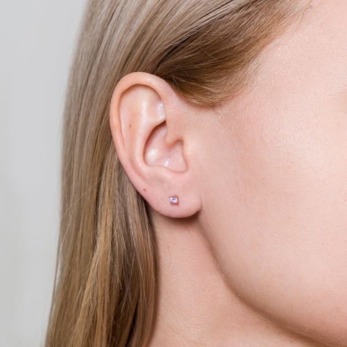 Пусеты Fiore Luna LIGHT ROSE, AE03187-1 R/G фото 4